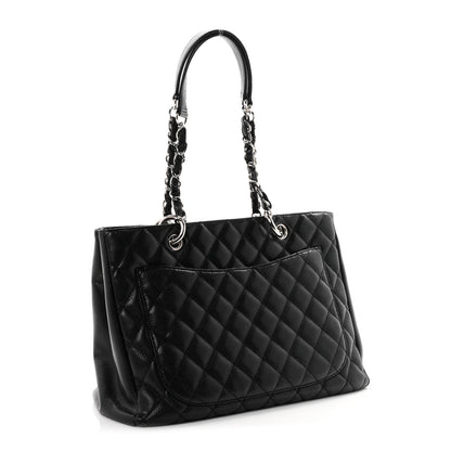 Chanel Caviar Quilted Grand Shopping Tote GST Black 3 of 10