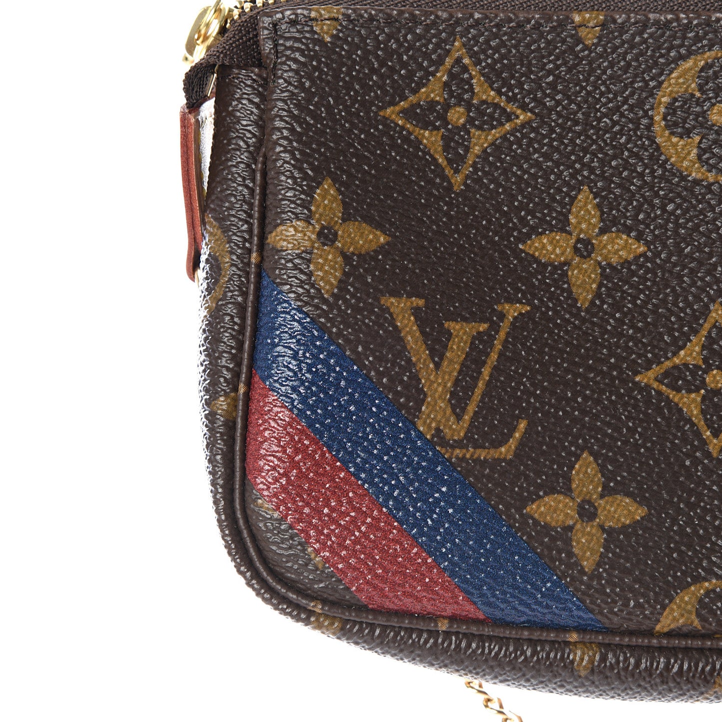 Monogram My LV Heritage Mini Pochette Accessories Rouge Blue De France