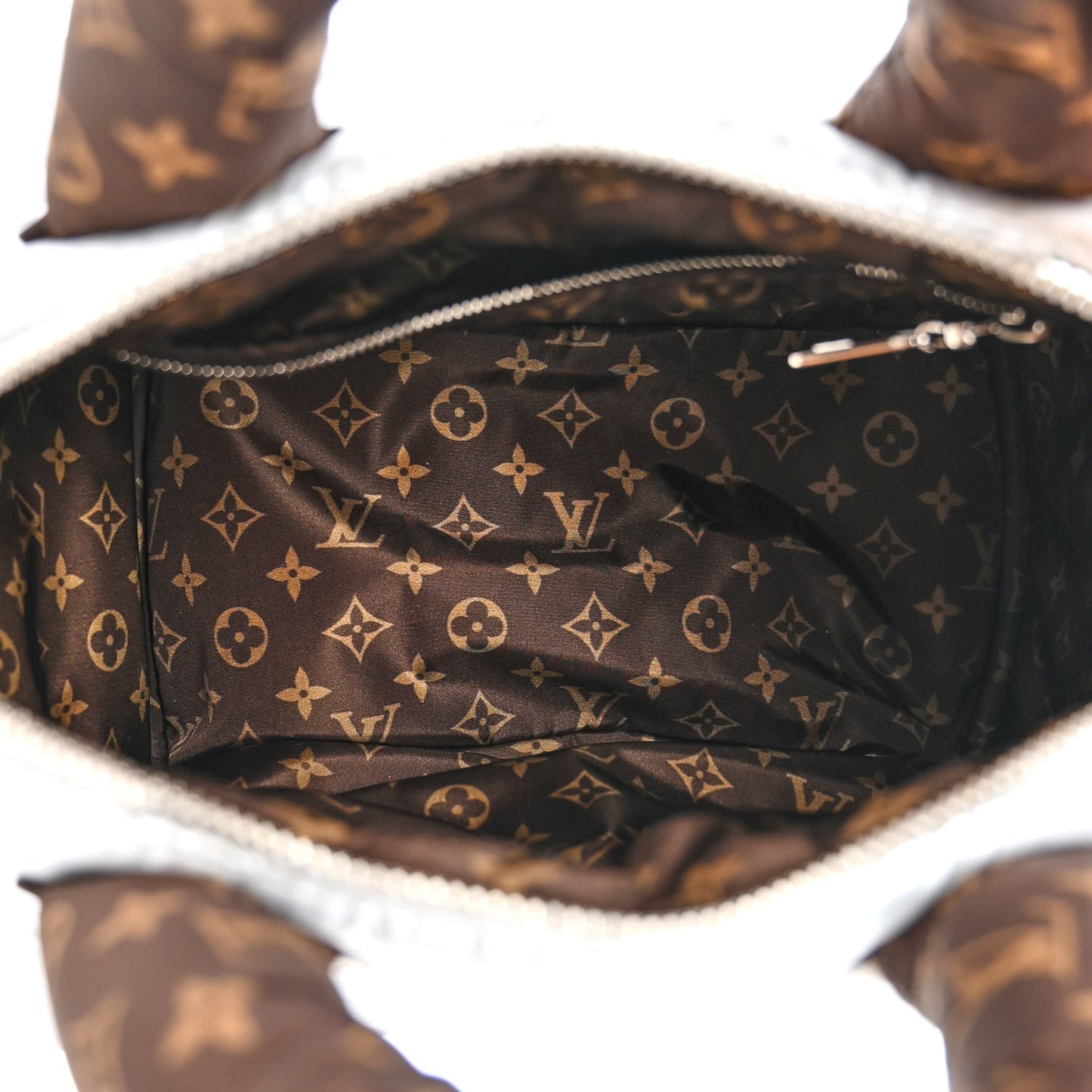 Econyl Mini Monogram Pillow Speedy Bandouliere 25 Silver