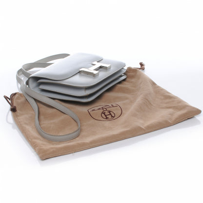 Hermes Box Leather Mini Constance Gris Pale 5 of 8