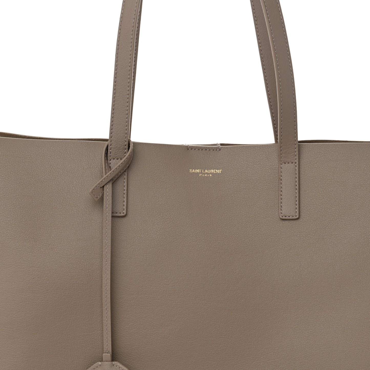 Calfskin Large Shopping Tote Dark Beige