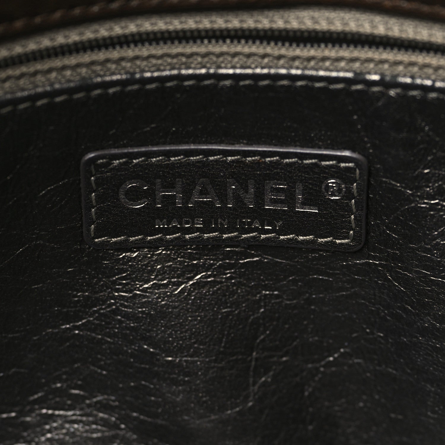 Chanel Distressed Lambskin Lady Braid Flap Brown 6 of 13