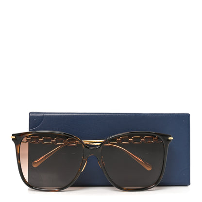 Louis Vuitton Acetate Metal My LV Two Chain Classique Square Z1945U Sunglasses Havana Brown 7 of 7