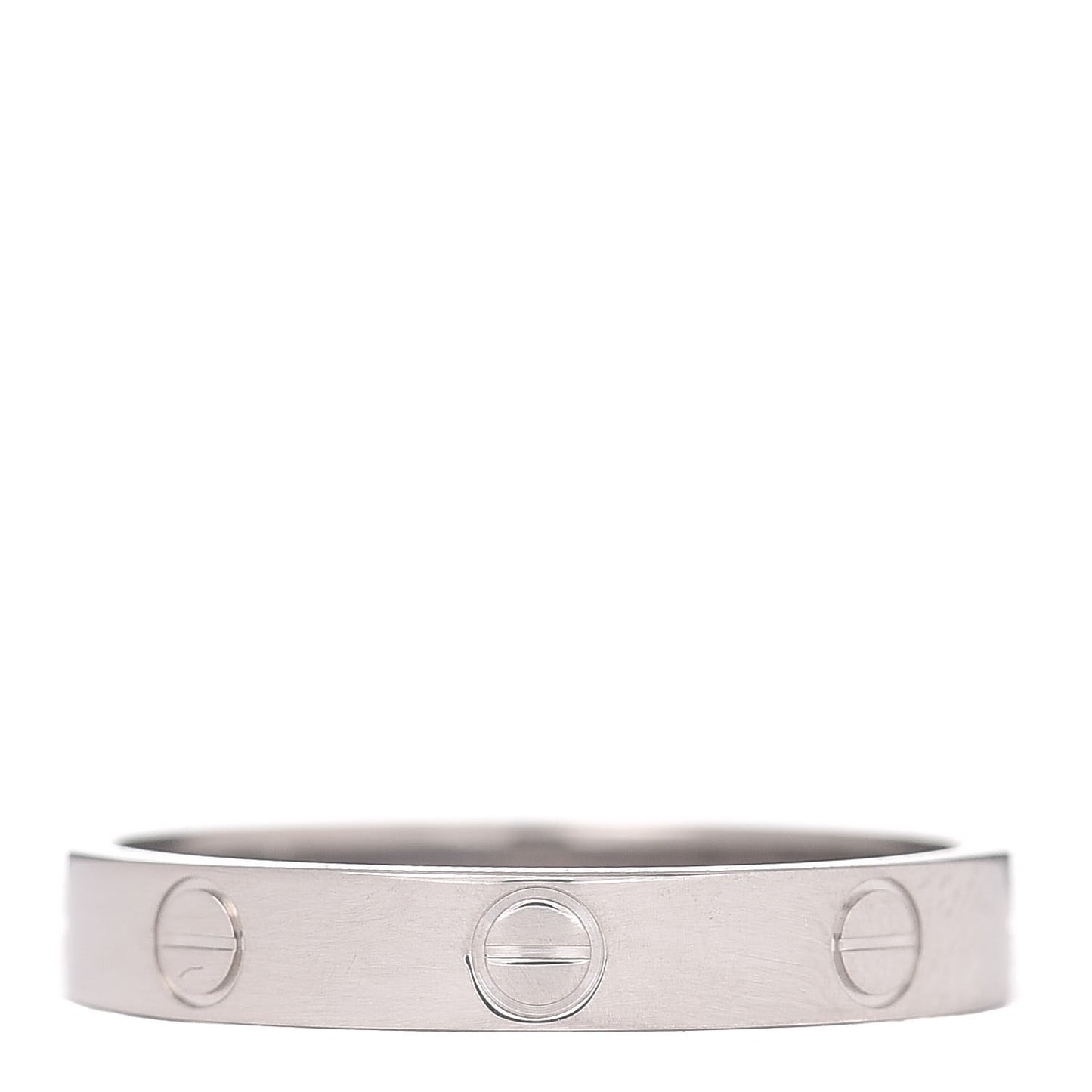 18K White Gold 4mm LOVE Wedding Band Ring 60 9