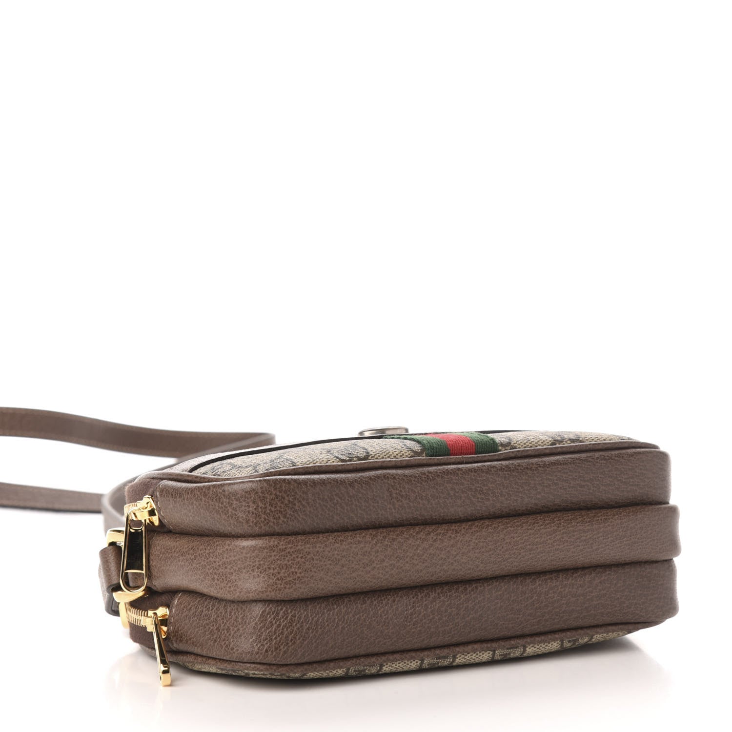 Gucci GG Supreme Monogram Web Mini Ophidia GG Bag Brown 4 of 12