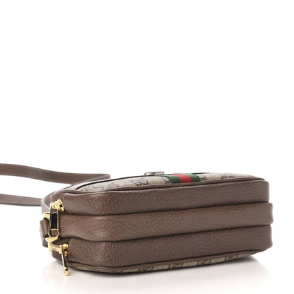 Gucci GG Supreme Monogram Web Mini Ophidia GG Bag Brown 4 of 12