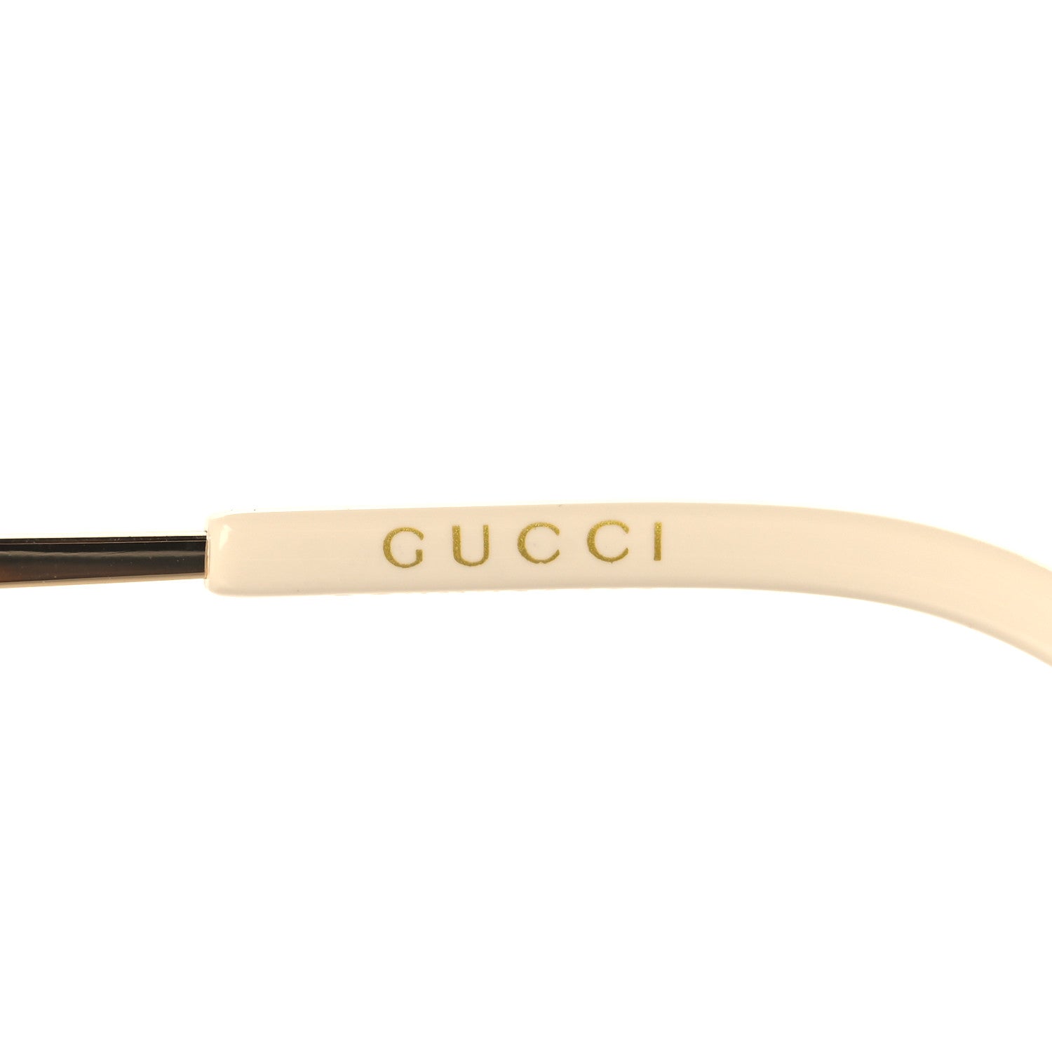 Gucci Metal Square Frame Sunglasses GG0970S Gold Grey 6 of 7