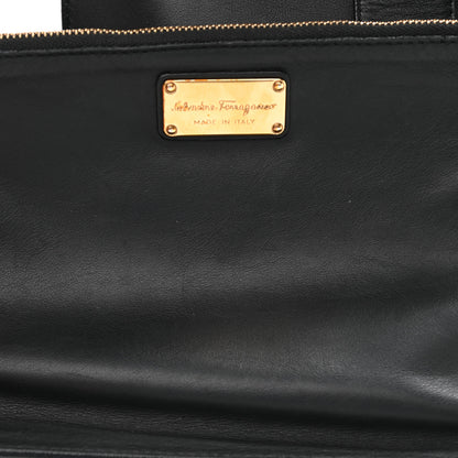 Salvatore Ferragamo Calfskin Medium Sookie Satchel Black 9 of 14