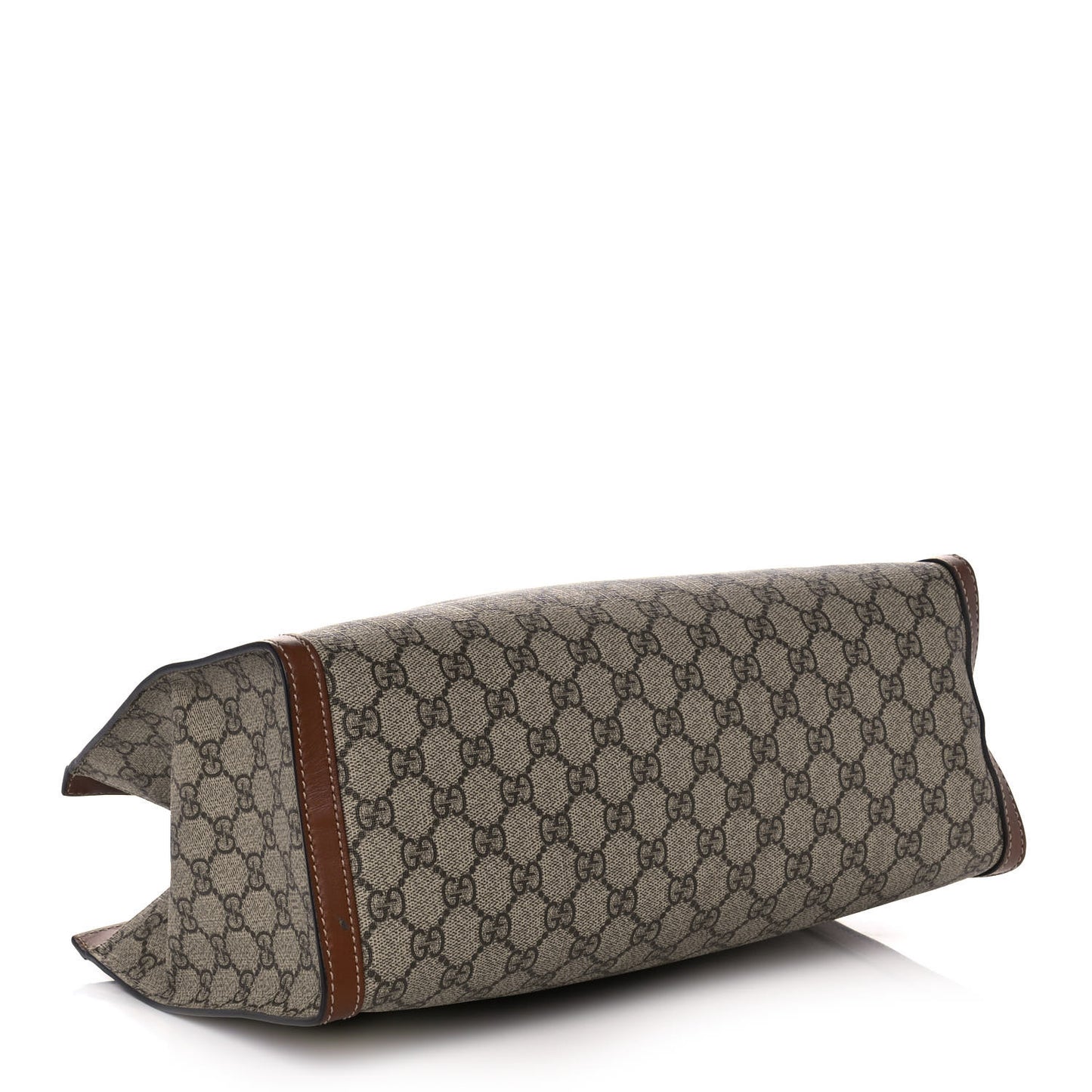 GG Supreme Monogram Medium Padlock Tote Beige Cuir