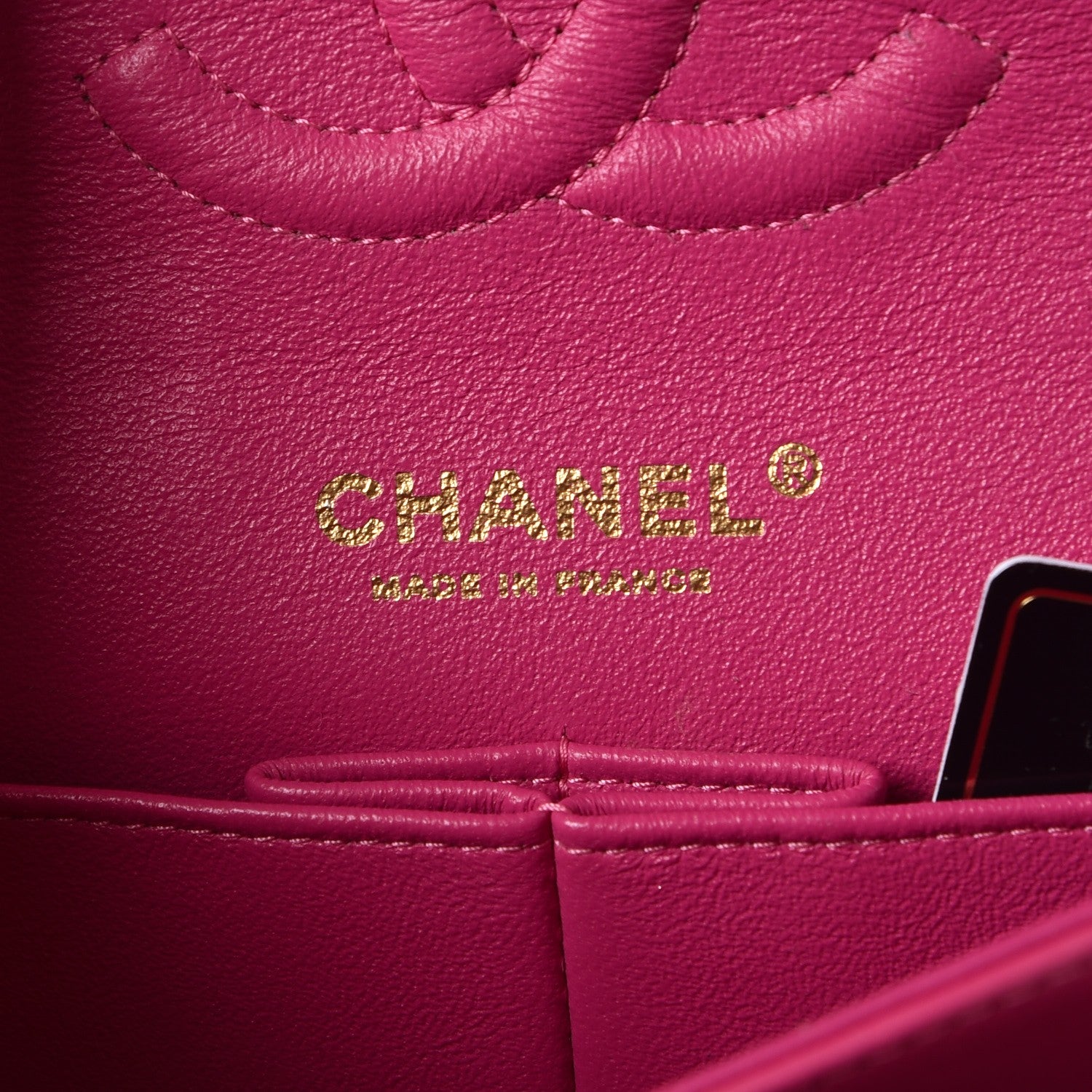 Chanel Lambskin Chevron Quilted Medium Double Flap Pink 6 of 12