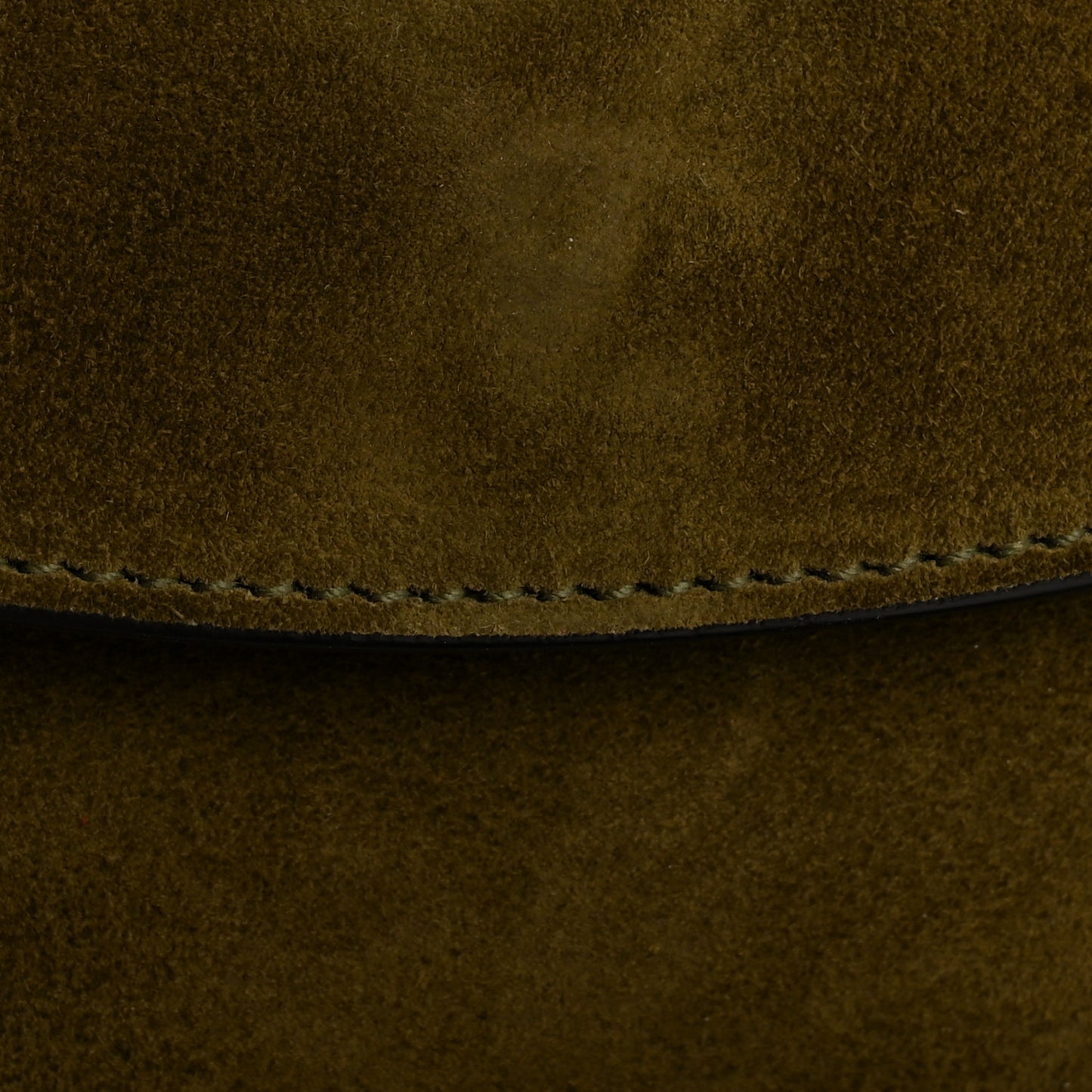 Suede Calfskin Monogram Small Kaia Satchel Olive Green