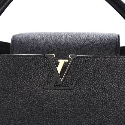 Louis Vuitton Taurillon Capucines MM Black 11 of 11