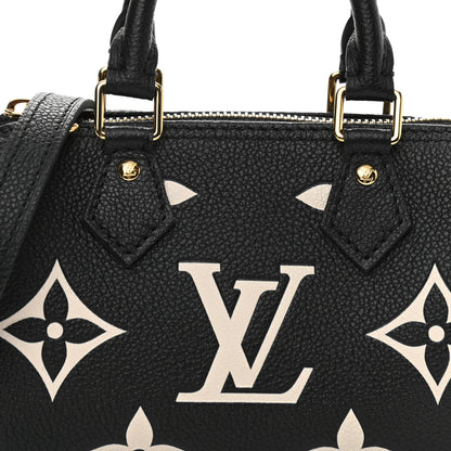 Louis Vuitton Empreinte Monogram Giant Nano Speedy Black Beige 7 of 9