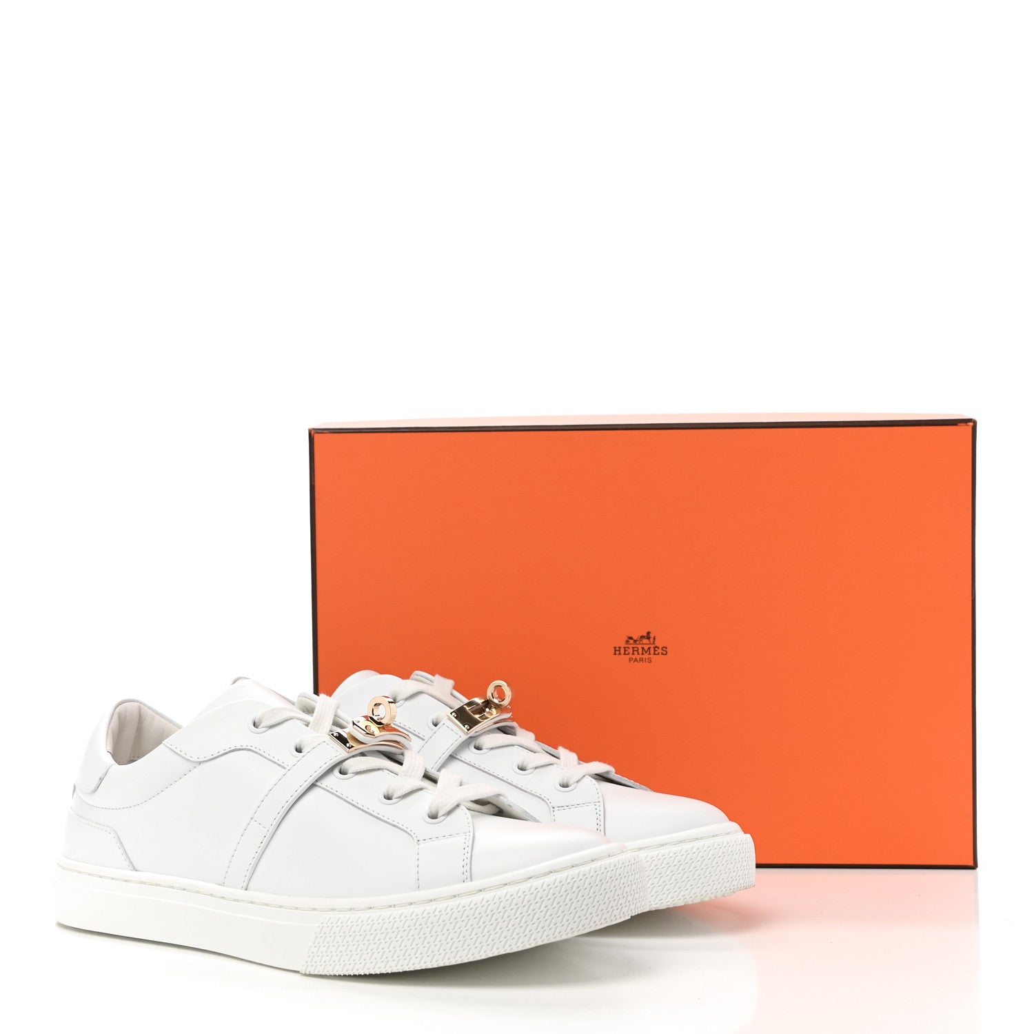 Hermes Calfskin Day Sneakers 39 White 11 of 11