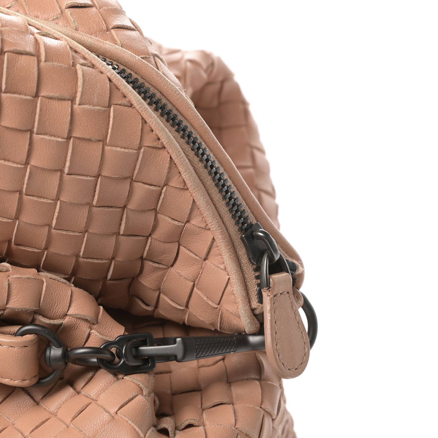 Nappa Intrecciato Maxi Convertible Tote Dahlia