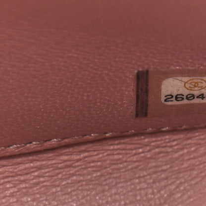 Chanel Iridescent Calfskin Quilted Small Straight Lined Flap Red 6 of 10