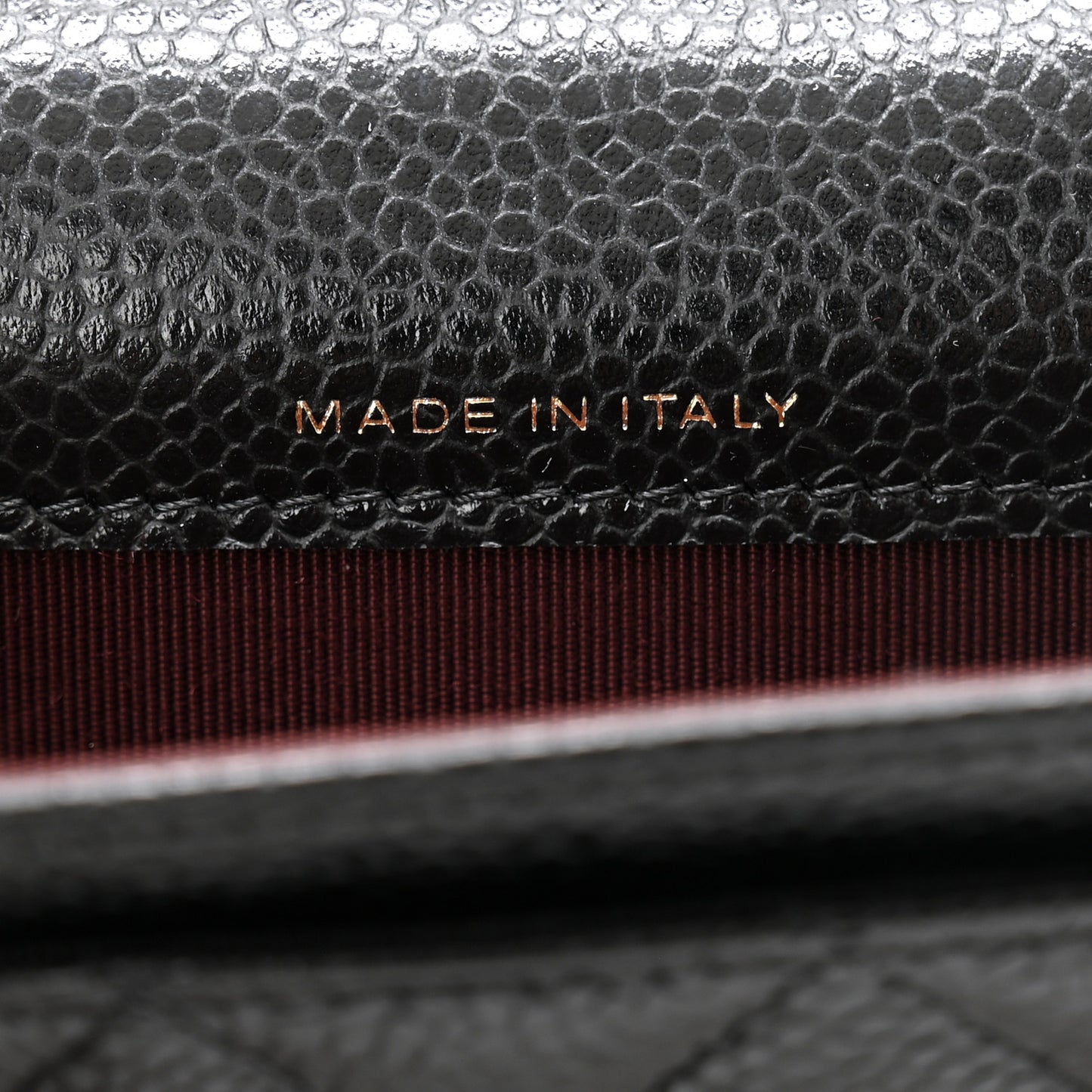 Caviar Quilted Flap Card Holder Wallet Black