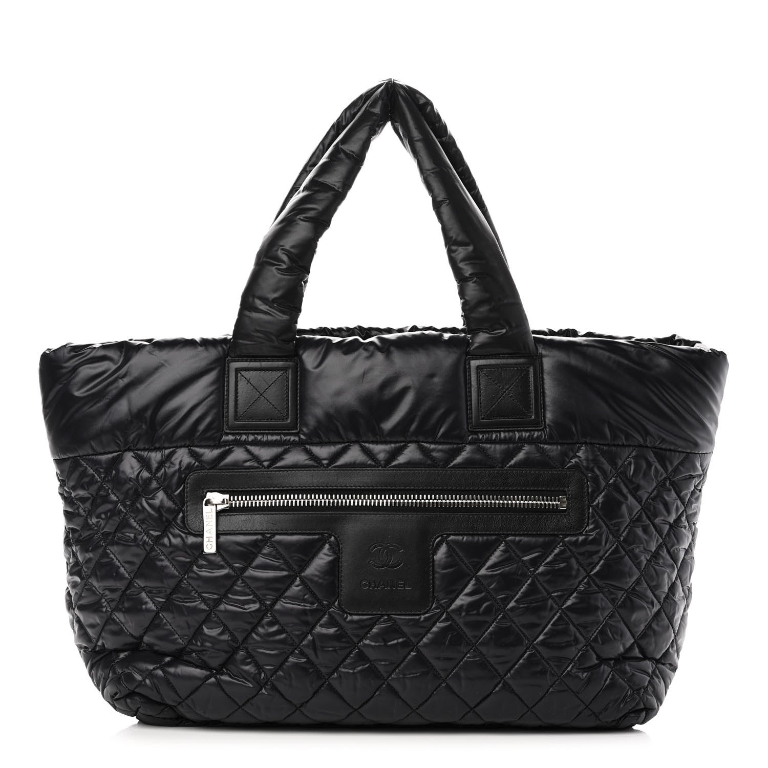 Chanel Nylon Quilted Large Coco Cocoon Tote Black 1 of 10
