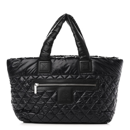 Chanel Nylon Quilted Large Coco Cocoon Tote Black 1 of 10