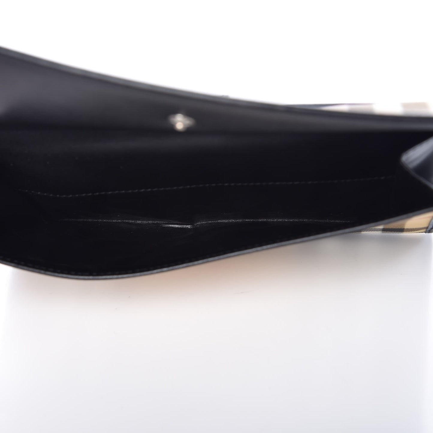 House Check Continental Wallet Black