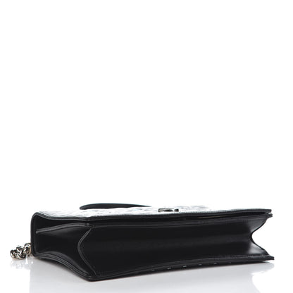 Christian Dior Lambskin Embroidered Medium Diorama Flap Bag Black 4 of 14