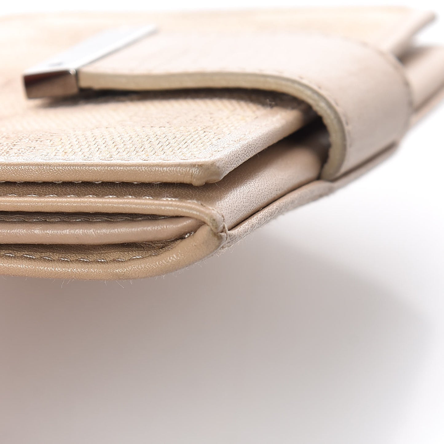 Monogram Card Case Beige