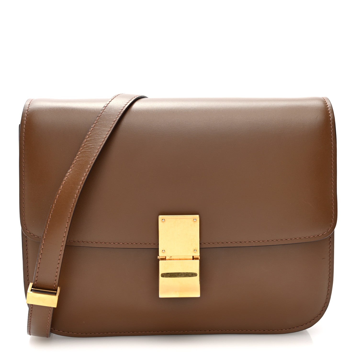 Celine Box Calfskin Medium Classic Box Flap Bag Camel 1 of 9