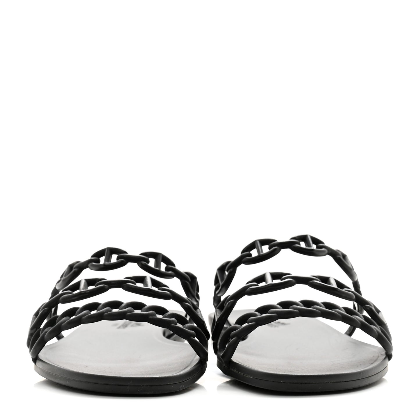 Rubber Chaine d'Ancre Rivage Sandals 35 Black
