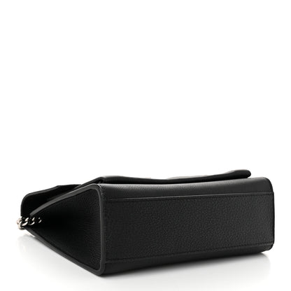 Louis Vuitton Soft Calfskin Mylockme Chain Bag BB Black 4 of 9