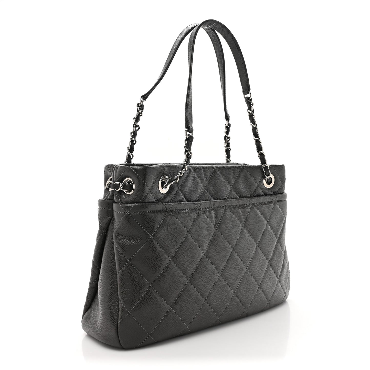 Caviar Timeless CC Soft Tote Dark Grey