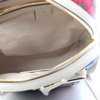 Gucci GG Supreme Monogram Flora Web Small Ophidia Day Backpack White 5 of 9