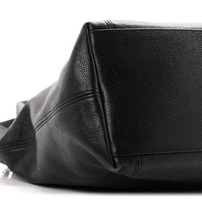 Chanel Caviar CC Shopper Tote Black 17 of 25