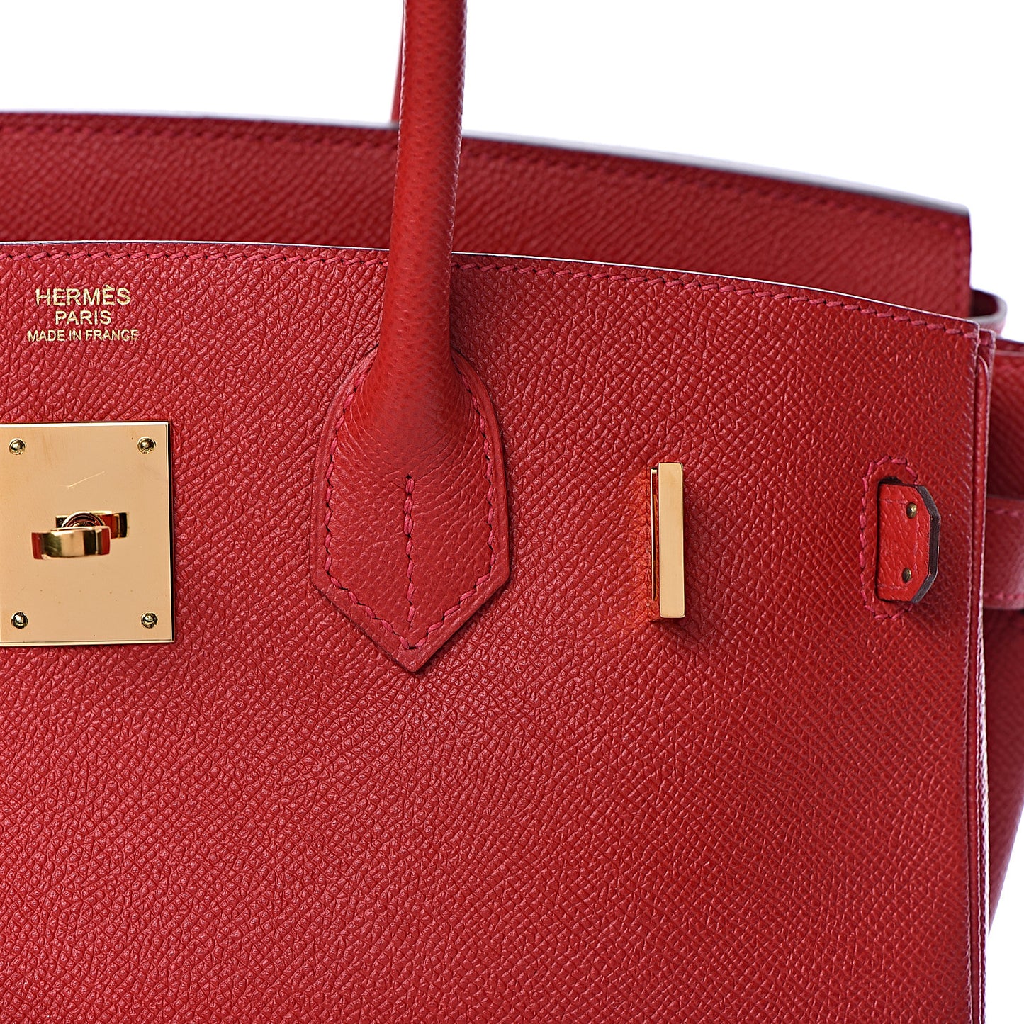 Epsom Birkin 30 Rouge Casaque