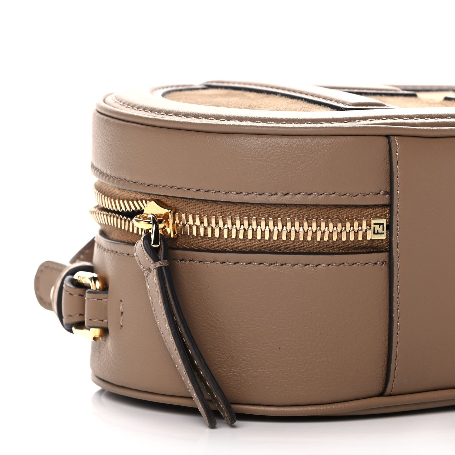 Fendi Vitello Grace Camoscio O'Lock Mini Camera Case Sand Rovere 12 of 14