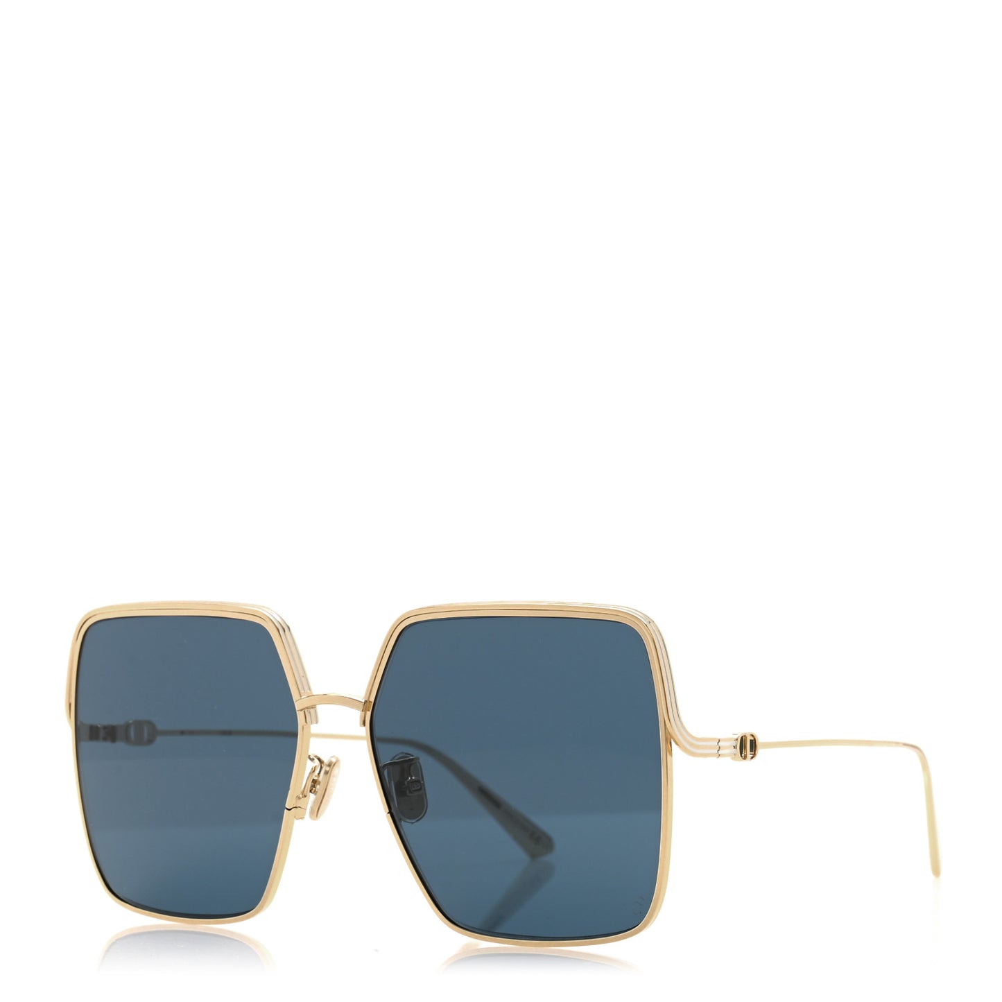 Metal EverDior Square Sunglasses Gold