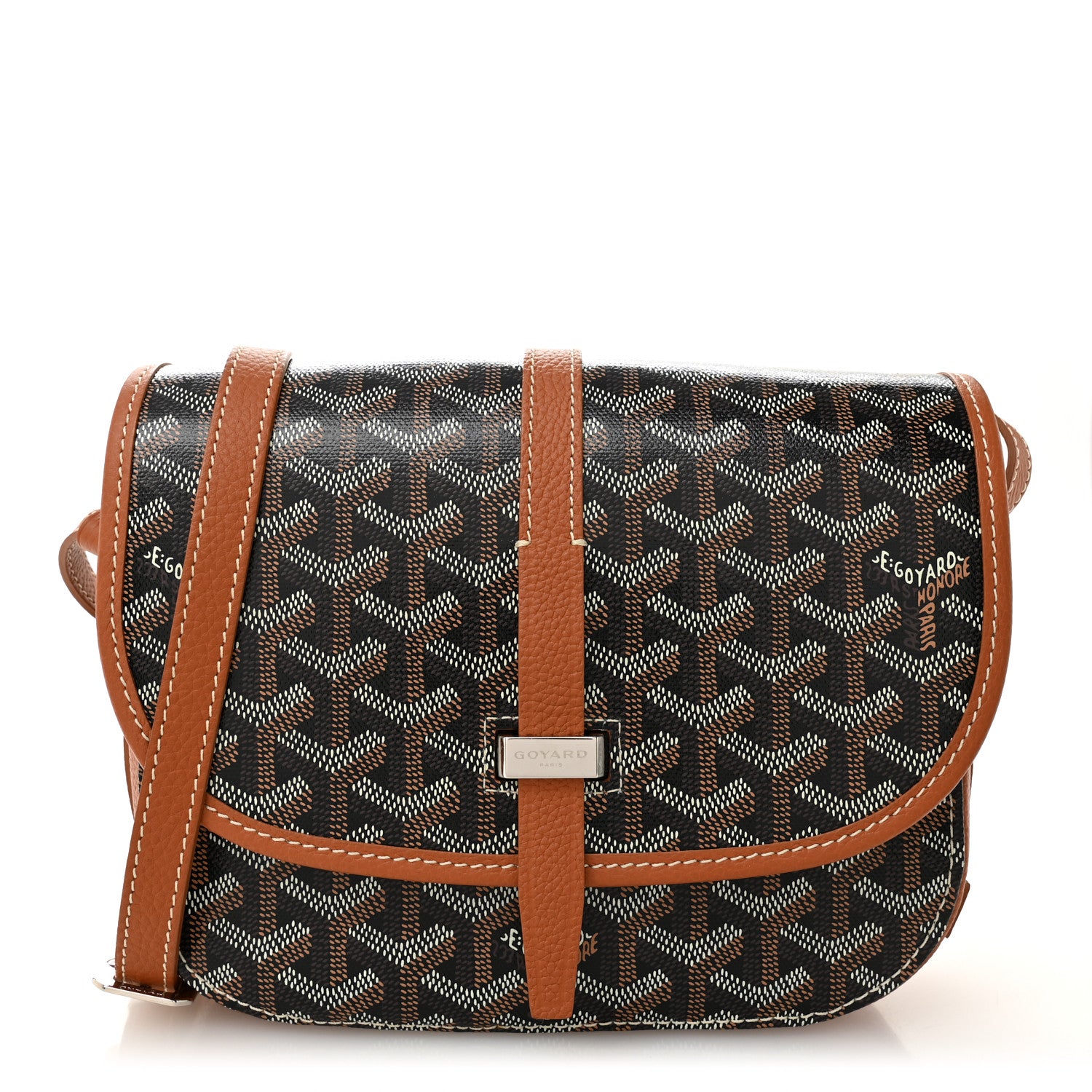 Goyard Goyardine Belvedere II PM Messenger Bag Black Gold 1 of 9