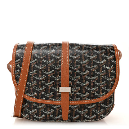 Goyard Goyardine Belvedere II PM Messenger Bag Black Gold 1 of 9