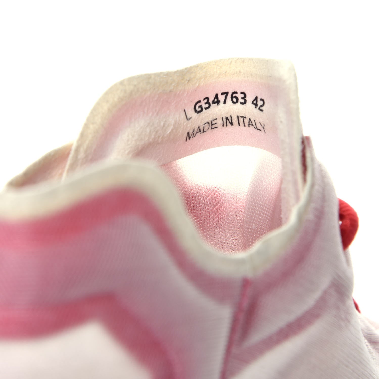Chanel Suede Calfskin Stretch Fabric CC Sneakers 42 Pink Red 6 of 6