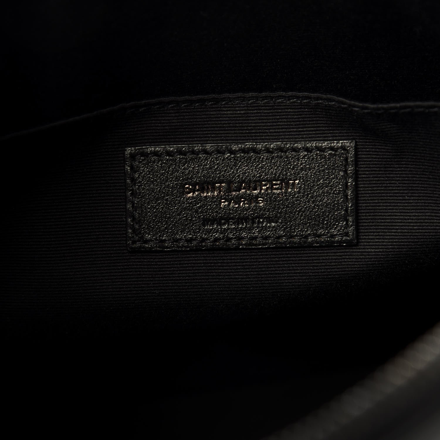 Saint Laurent Calfskin Matelasse Monogram Lou Camera Bag Black 8 of 10