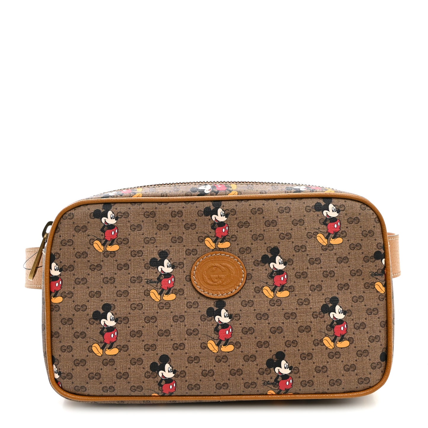 X DISNEY Mini Vintage GG Supreme Monogram Mickey Mouse Small Belt Bag 85 34 Beige Vintage Sun Oil
