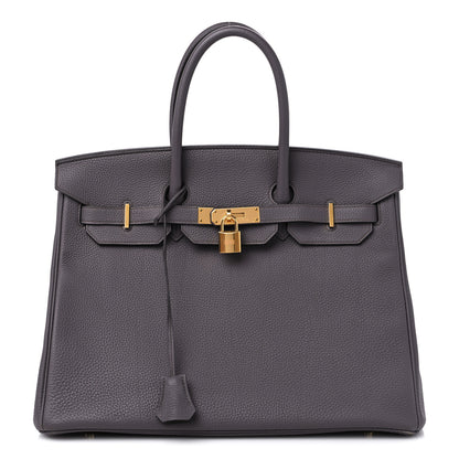 Hermes Togo Birkin 35 Etain 1 of 12