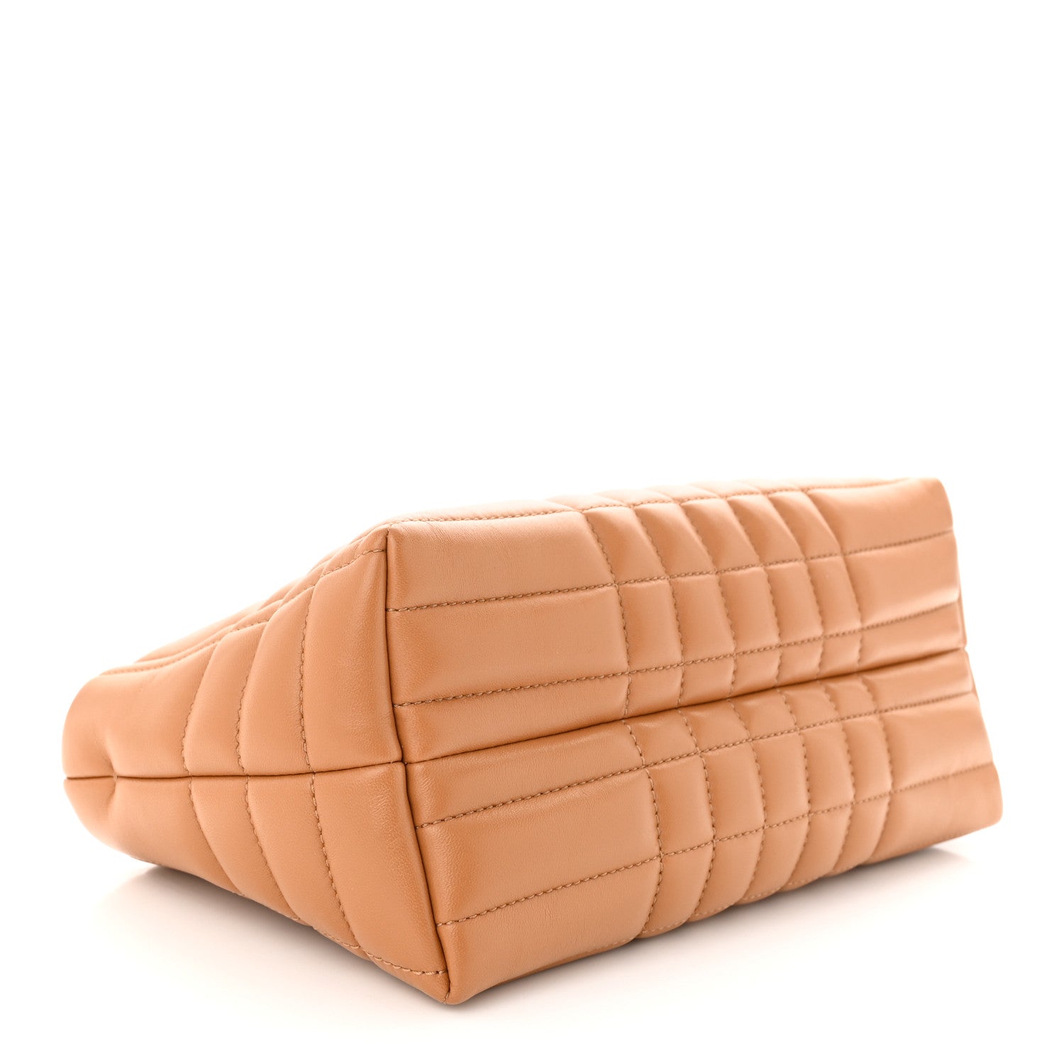 Burberry Lambskin Quilted Small Soft Lola Bag Maple Brown 4 of 10