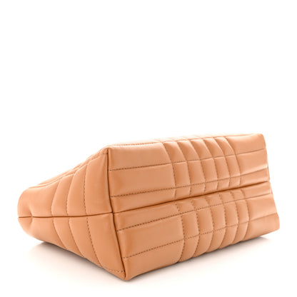Burberry Lambskin Quilted Small Soft Lola Bag Maple Brown 4 of 10