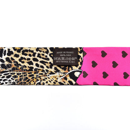 Hermes Silk Jungle Love Love Twilly Rose Vif Bleu Roy 4 of 4
