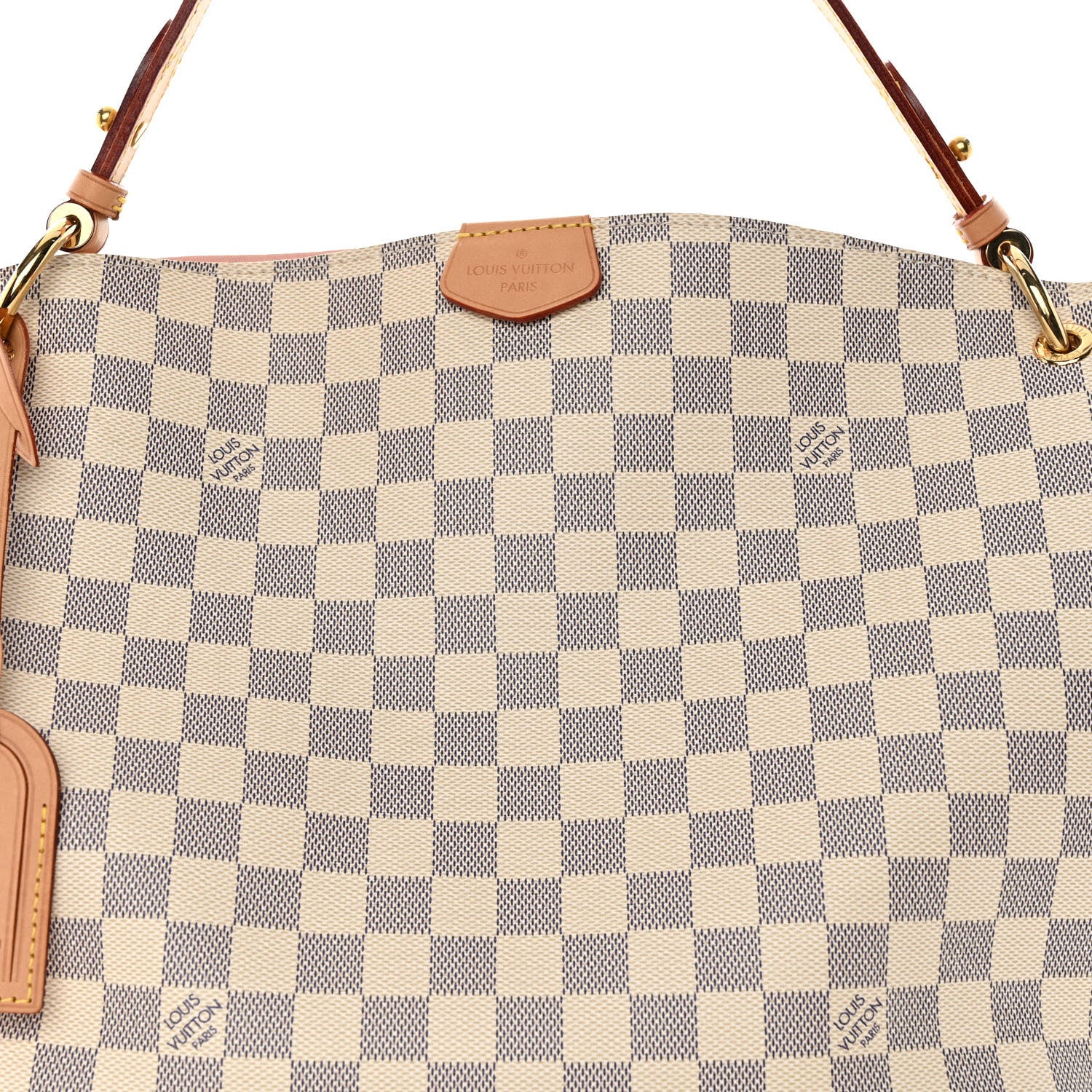 Louis Vuitton Damier Azur Graceful PM Rose Ballerine 7 of 9