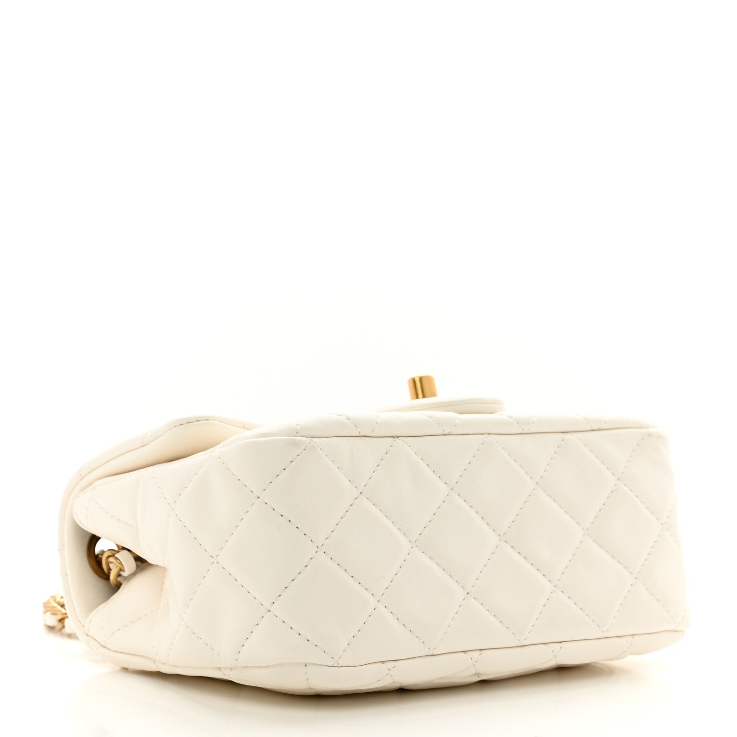 Chanel Lambskin Quilted Mini Pearl Crush Flap White 4 of 12