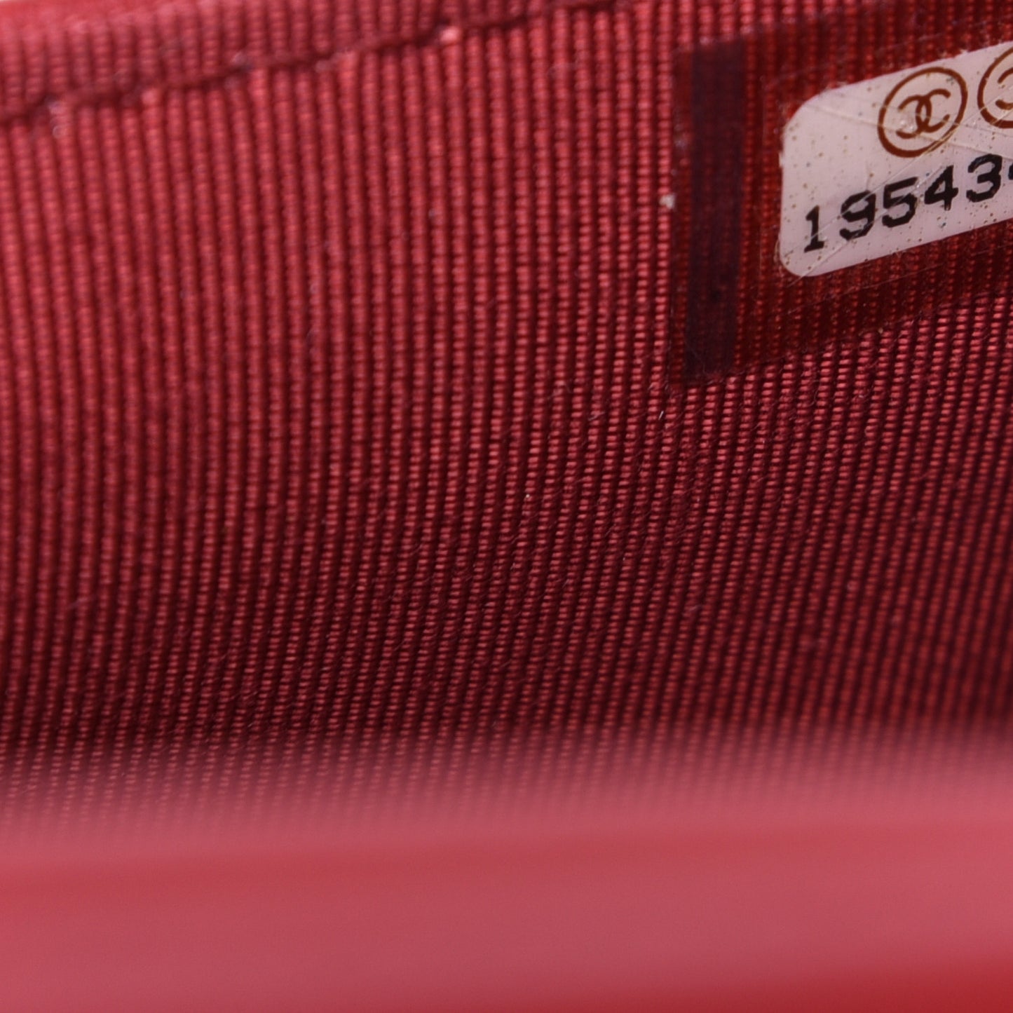 Lambskin Quilted Wallet on Chain WOC Red