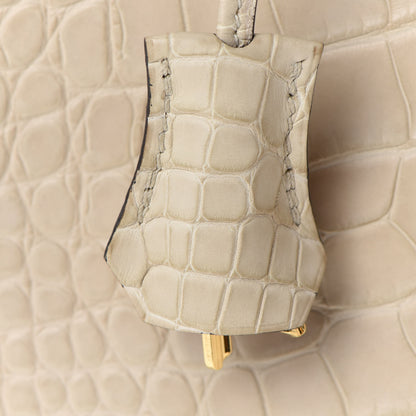 Hermes Matte Alligator Birkin 25 Trench 31 of 34