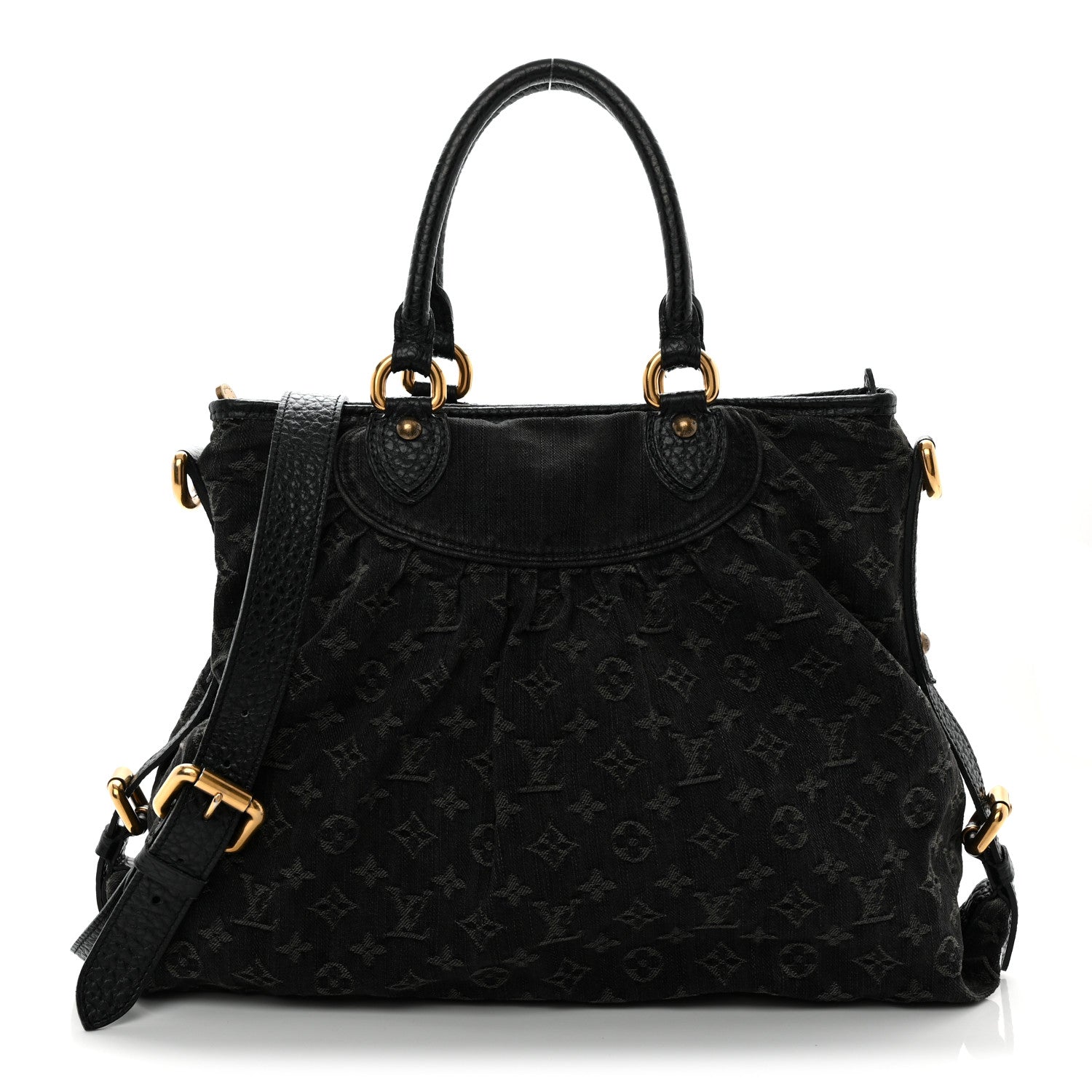Louis Vuitton Denim Neo Cabby MM Black 1 of 11