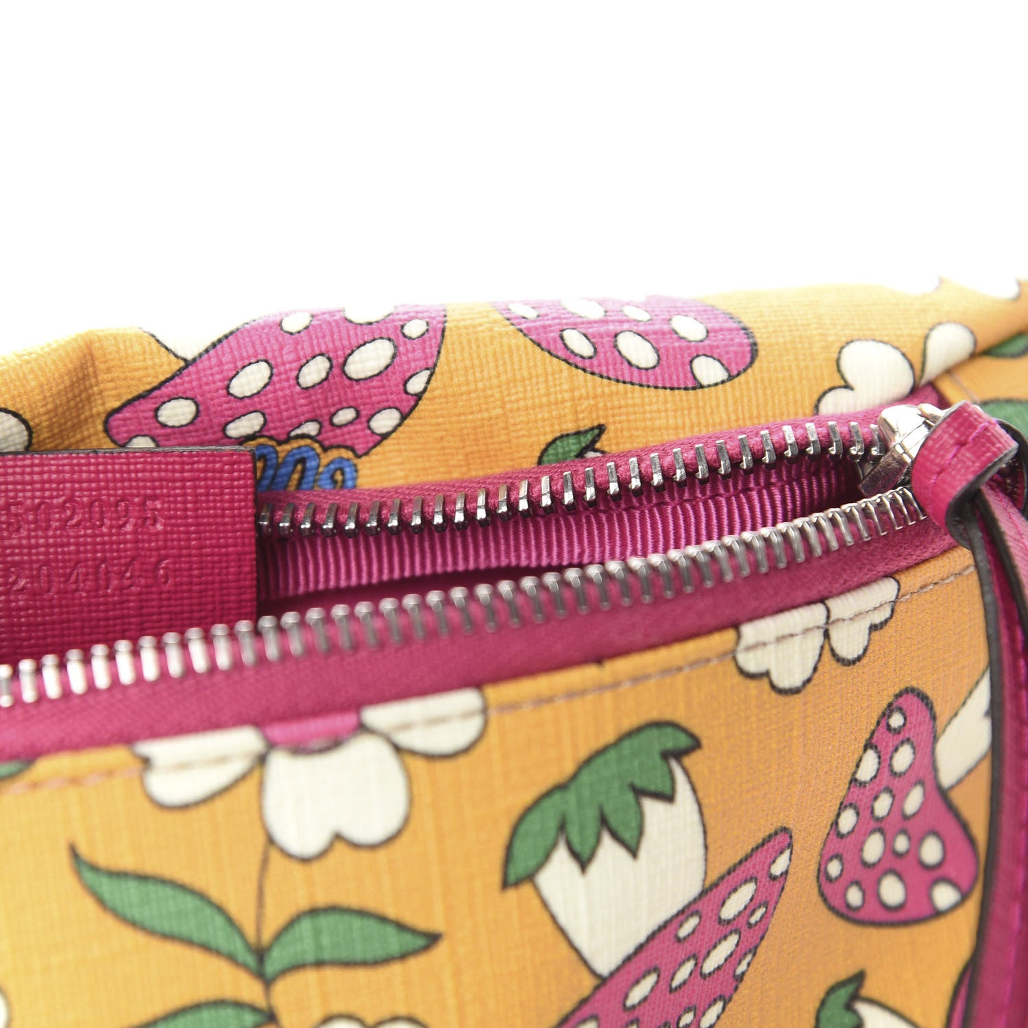 Gucci Supreme Childrens Mushroom Print Belt Bag Yellow 9 of 10